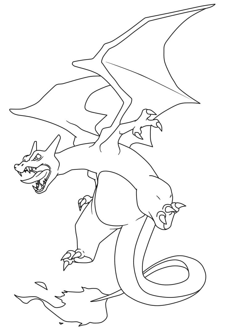 Bojanke Charizard prost kod djece