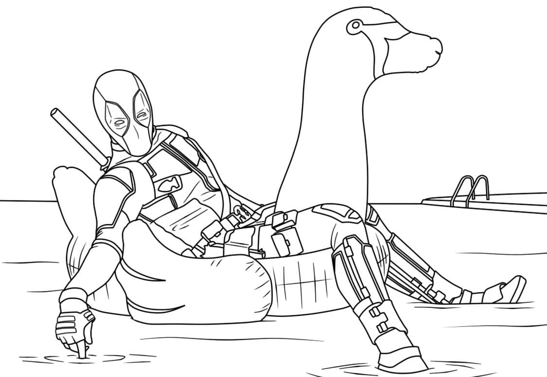 Bojanke Deadpool besplatno za djecu
