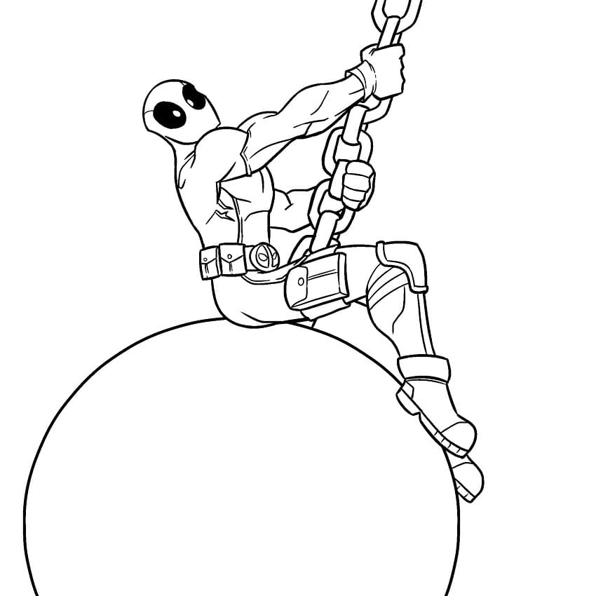 Bojanke Deadpool ispisivo za djecu