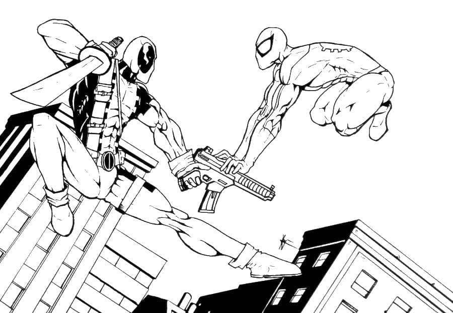 Bojanke Deadpool osnovno ispisivo