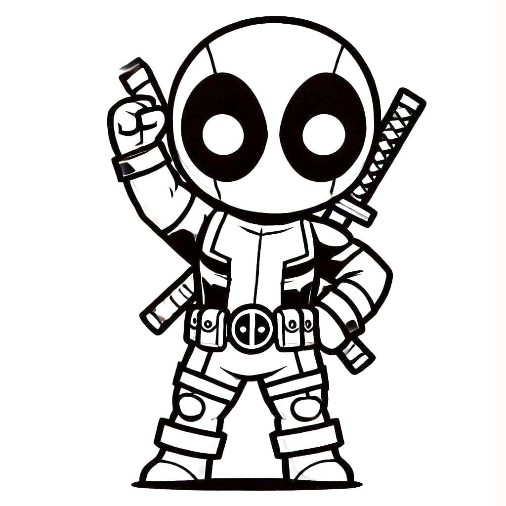 Bojanke Deadpool prost kod djece
