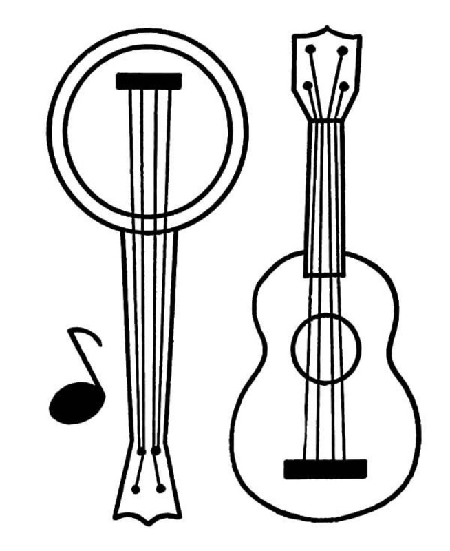 Bojanke Gitara besplatno za ispis
