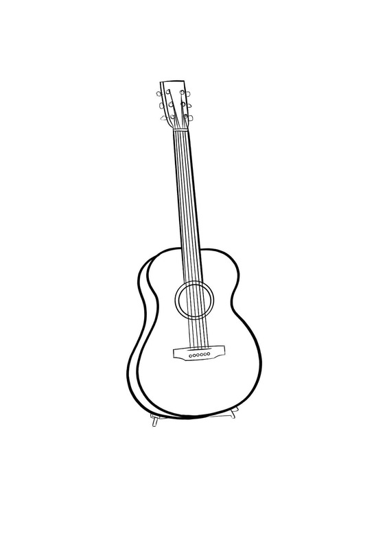 Bojanke Gitara prost ispisivo