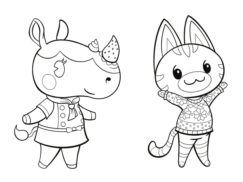Bojanke Nacrtaj Animal Crossing osnovni