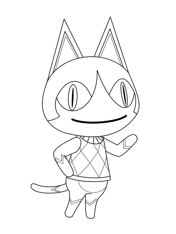 Bojanke Nacrtaj Animal Crossing osnovno ispisivo