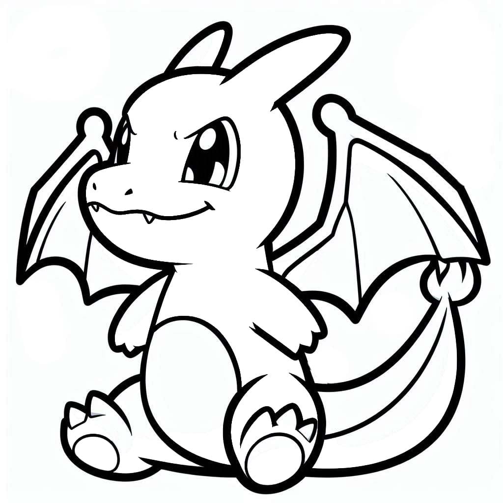 Bojanke Nacrtaj Charizard besplatno osnovno ispisivo