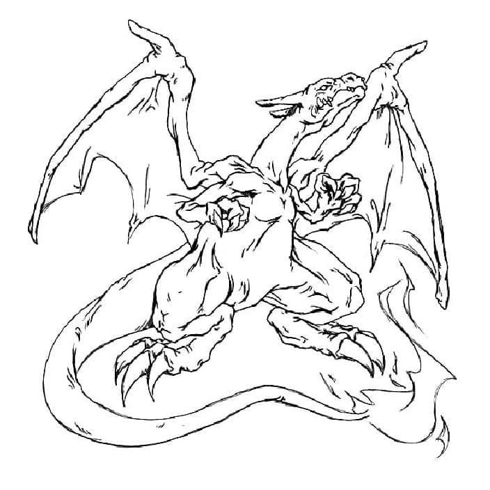 Bojanke Nacrtaj Charizard besplatno prost ispisivo