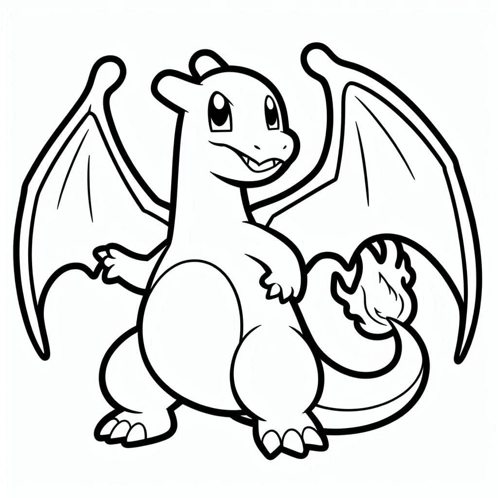 Bojanke Nacrtaj Charizard ispisivo