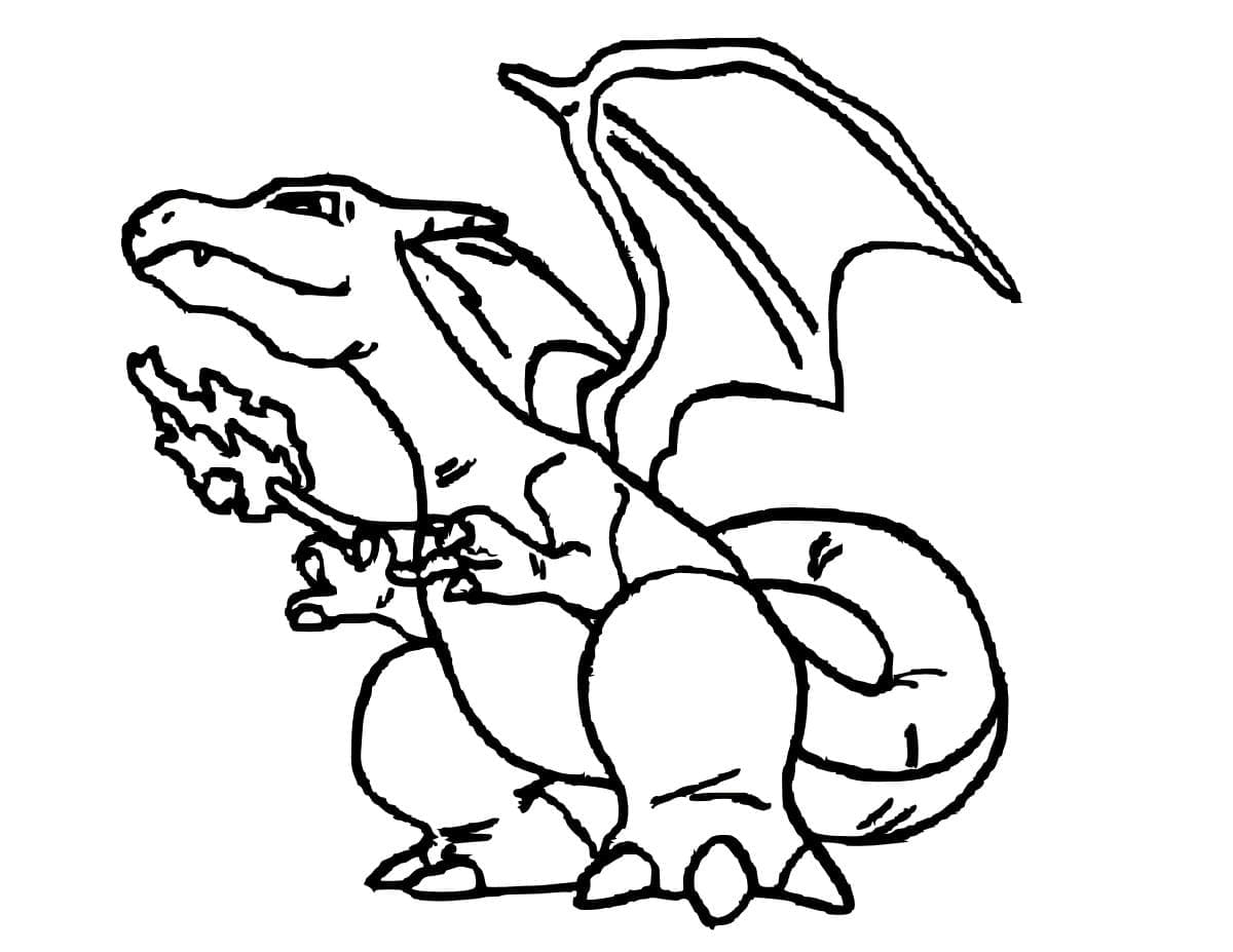 Bojanke Nacrtaj Charizard osnovno kod djece