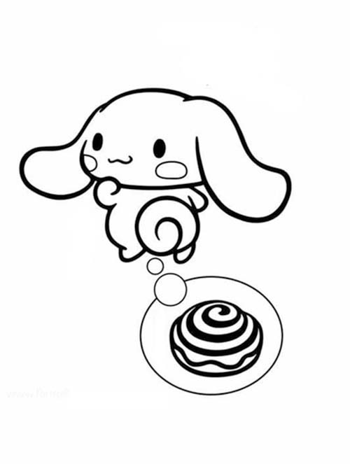 Bojanke Nacrtaj Cinnamoroll besplatno za djecu