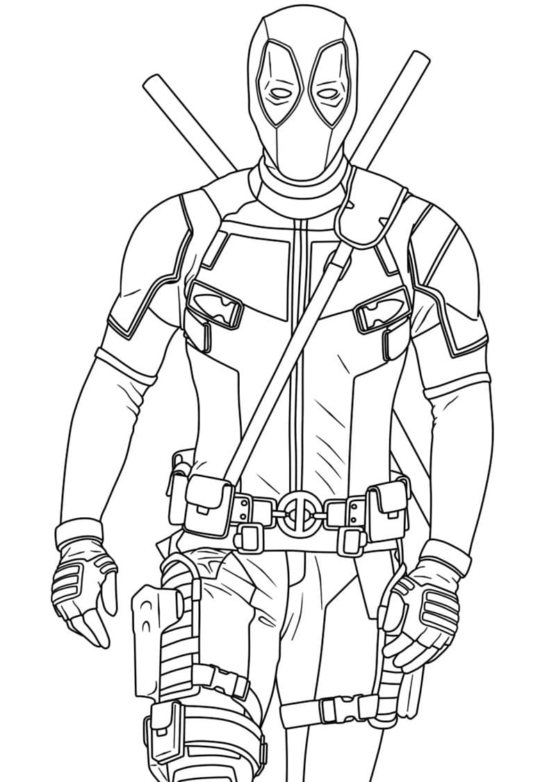 Bojanke Nacrtaj Deadpool 4