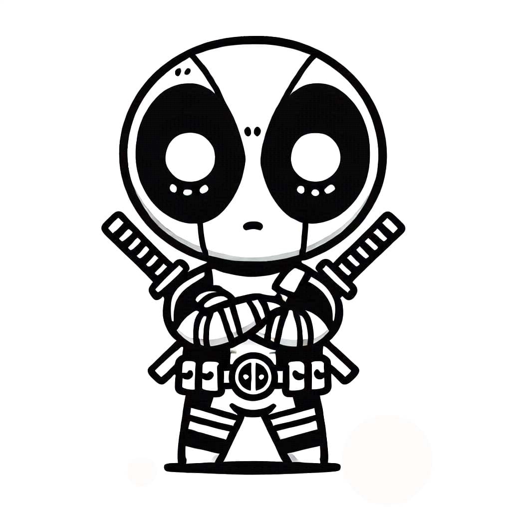 Bojanke Nacrtaj Deadpool osnovno ispisivo