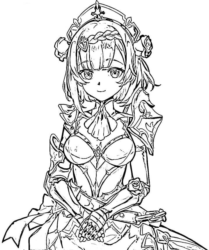 Bojanke Nacrtaj Genshin Impact Noelle