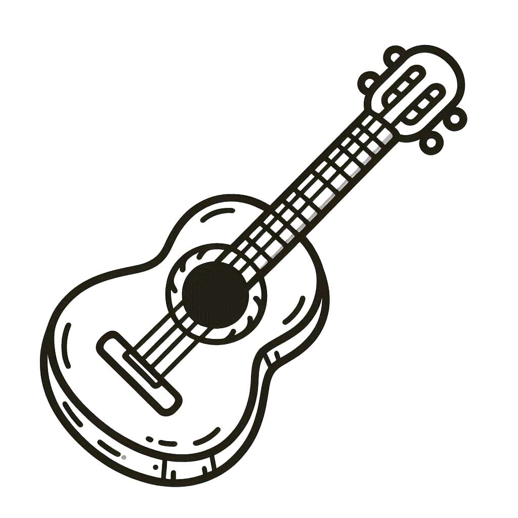 Bojanke Nacrtaj Gitara 4