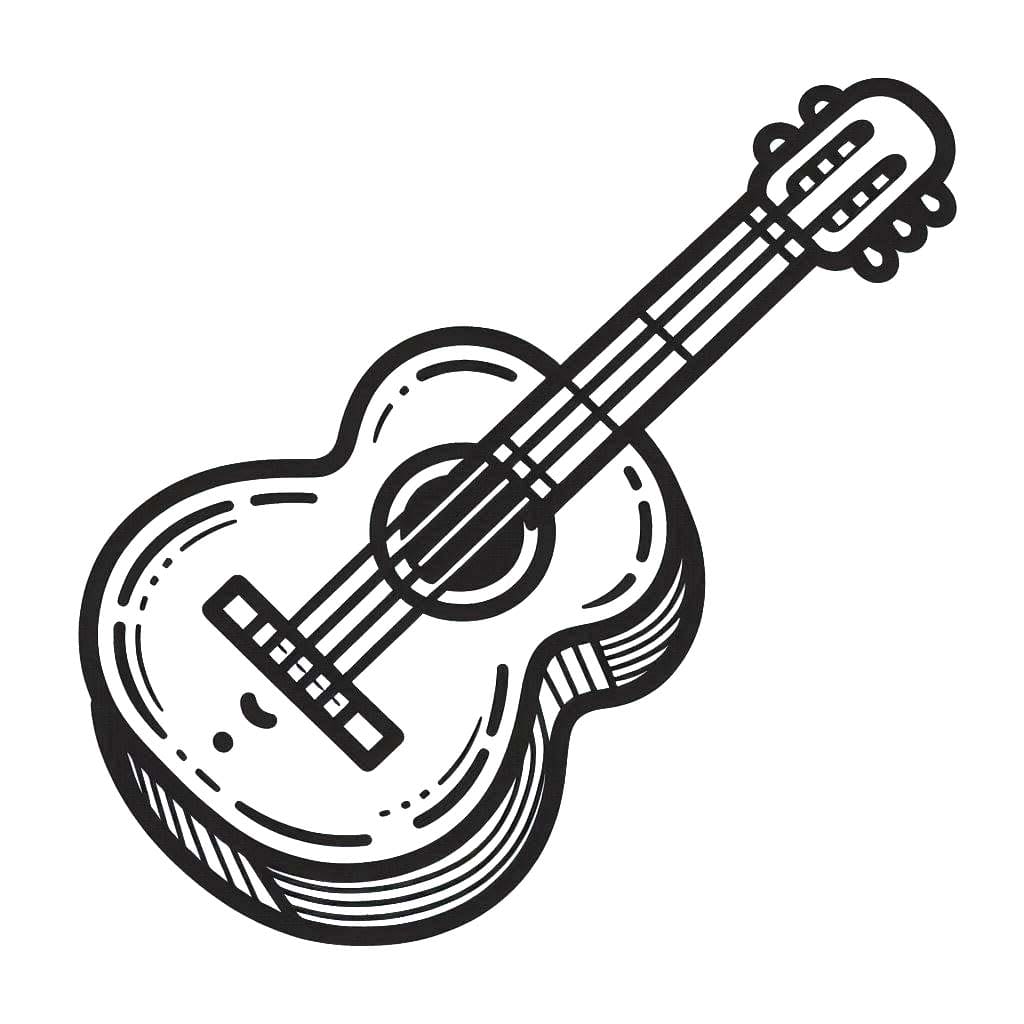 Bojanke Nacrtaj Gitara 5