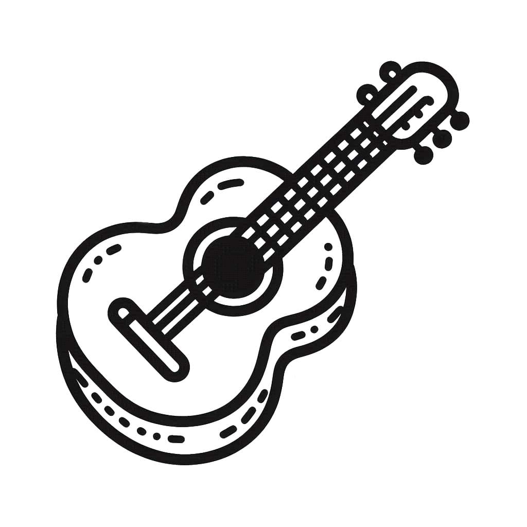 Bojanke Nacrtaj Gitara 6