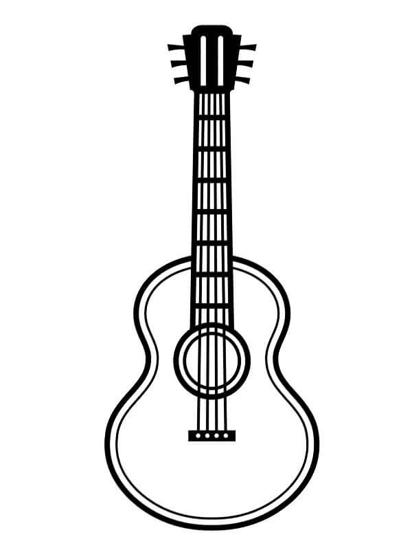 Bojanke Nacrtaj Gitara za ispis