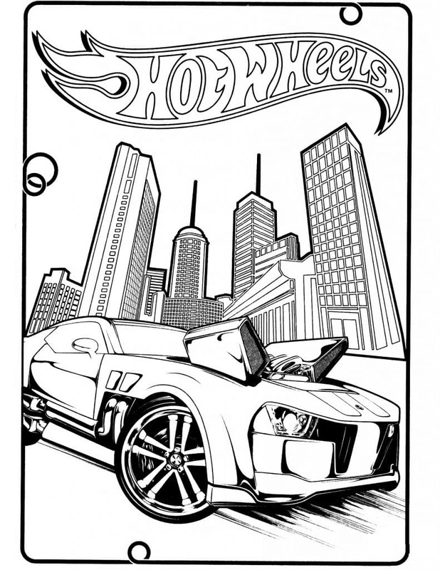Bojanke Nacrtaj Hot Wheels besplatni ispis za djecu