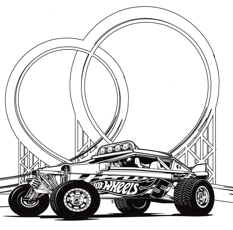 Bojanke Nacrtaj Hot Wheels besplatno osnovno