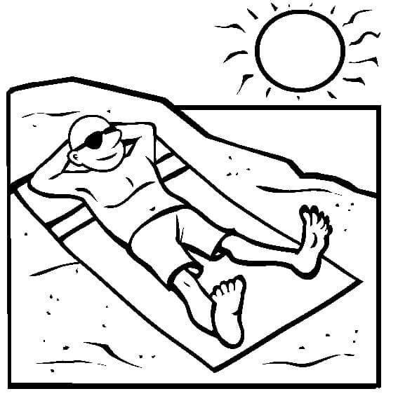 Nacrtaj Plaža prost coloring page