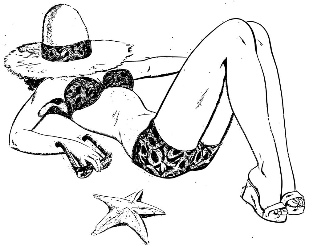 Nacrtaj Plaža za ispis coloring page