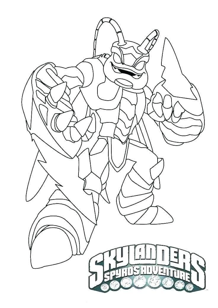 Bojanke Nacrtaj Skylanders ispisivo za djecu