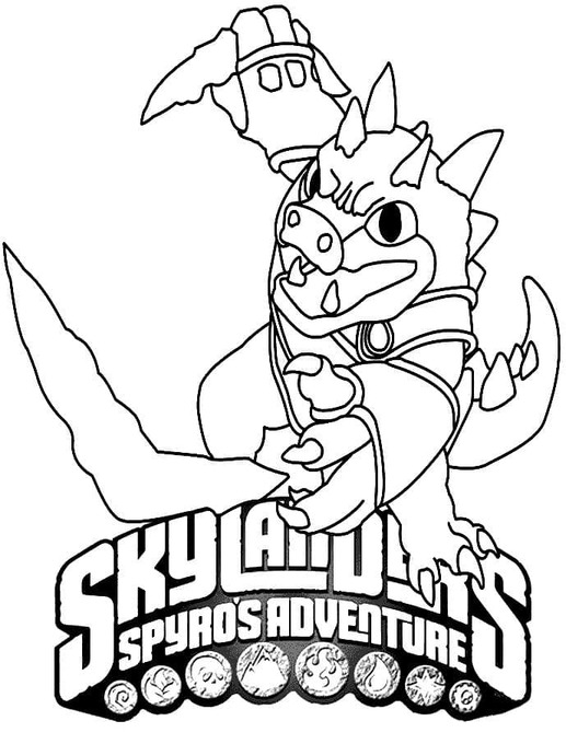 Bojanke Nacrtaj Skylanders osnovno ispisivo