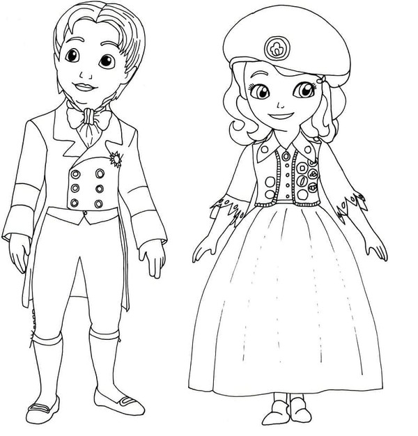 Nacrtaj Sofija Prva osnovno kod djece coloring page