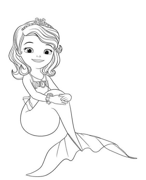Nacrtaj Sofija Prva sirena coloring page