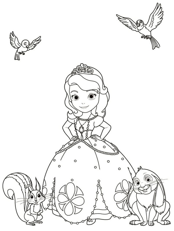 Nacrtaj Sofija Prva zabava coloring page