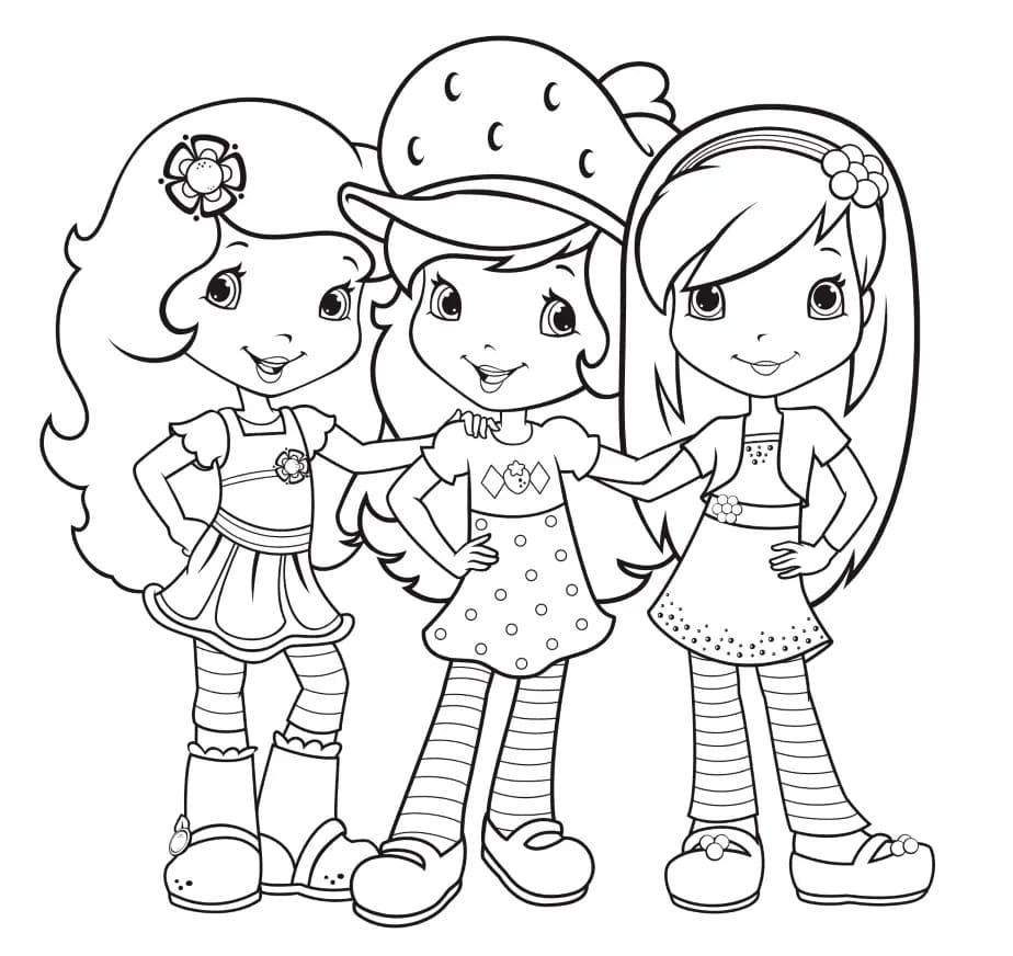 Bojanke Nacrtaj Strawberry Shortcake besplatno lako