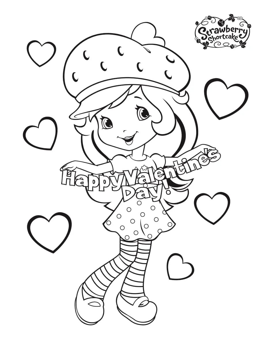 Bojanke Nacrtaj Strawberry Shortcake ispisivo za djecu