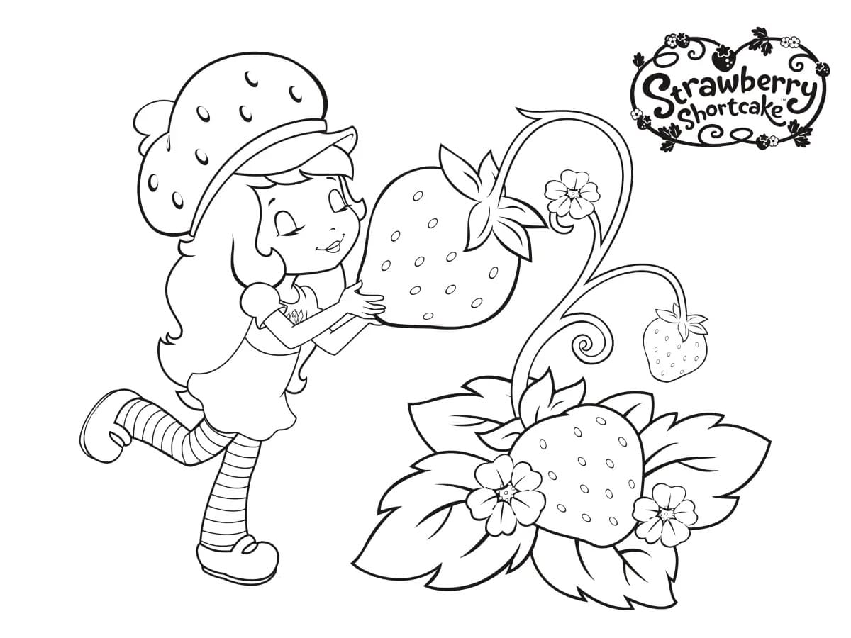 Bojanke Nacrtaj Strawberry Shortcake lako