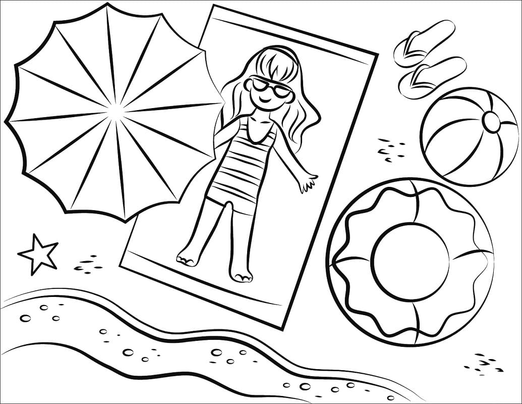 Plaža 2 coloring page