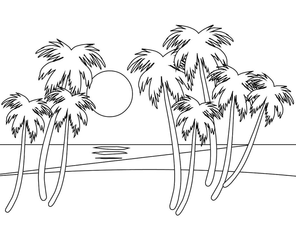 Plaža 4 coloring page