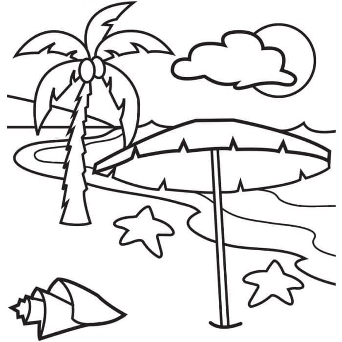 Plaža ispisivo za djecu coloring page