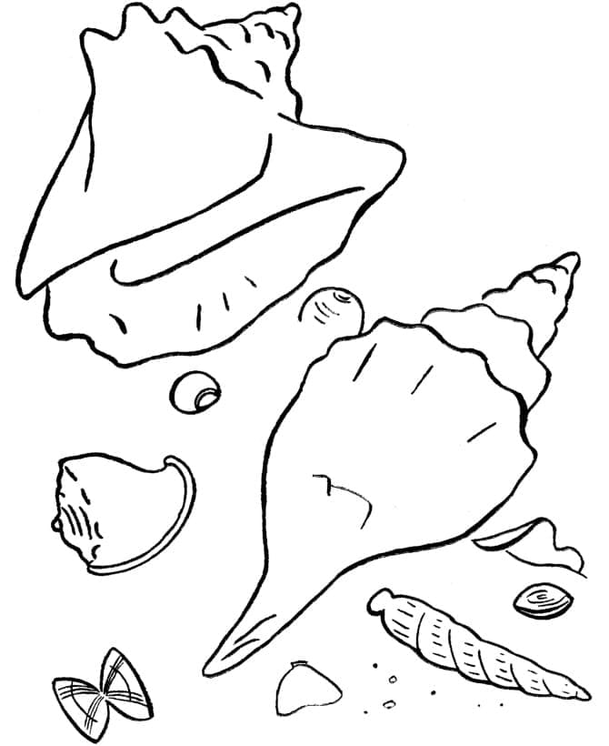 Plaža lako ispisivo coloring page