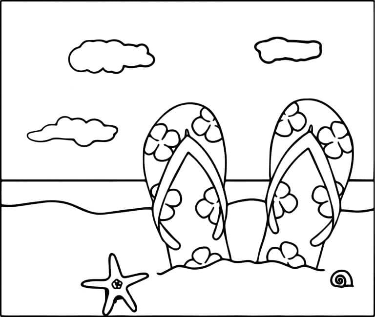 Plaža prost ispisivo coloring page