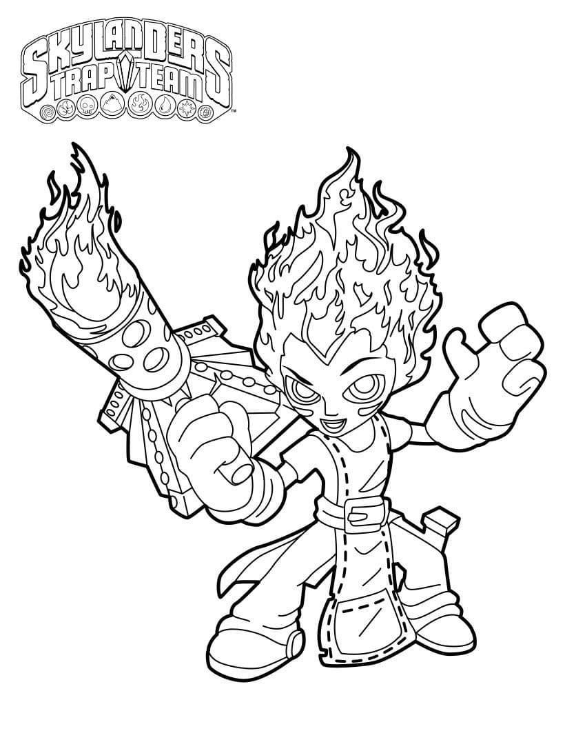 Bojanke Skylanders ispisivo za djecu