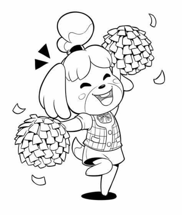 Bojanke Slika Animal Crossing lako
