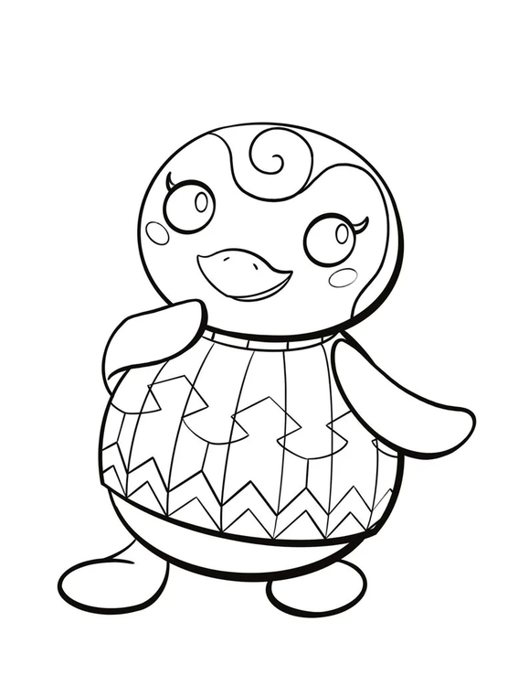 Bojanke Slika Animal Crossing osnovni