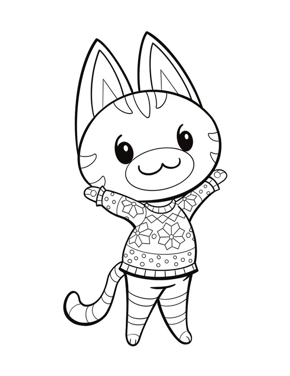 Bojanke Slika Animal Crossing za ispis