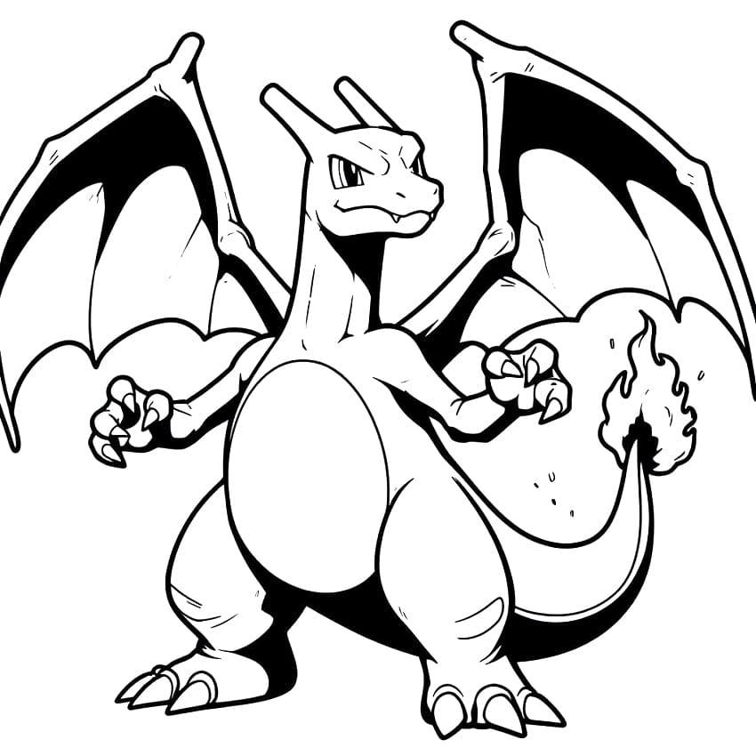 Bojanke Slika Charizard lako