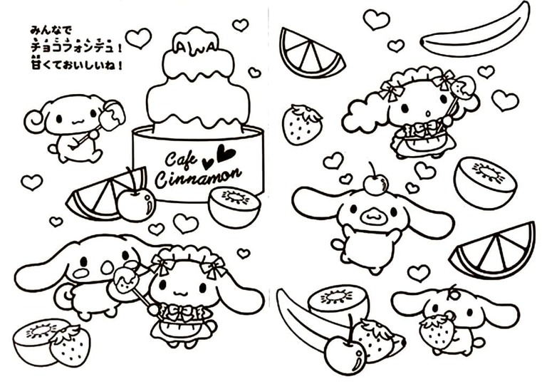 Bojanke Slika Cinnamoroll lako