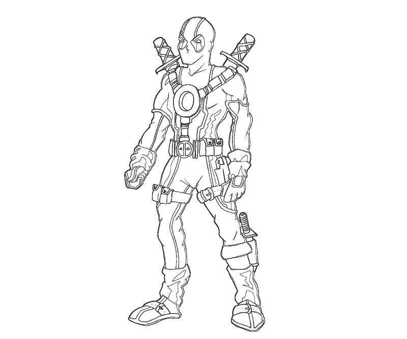 Bojanke Slika Deadpool za ispis