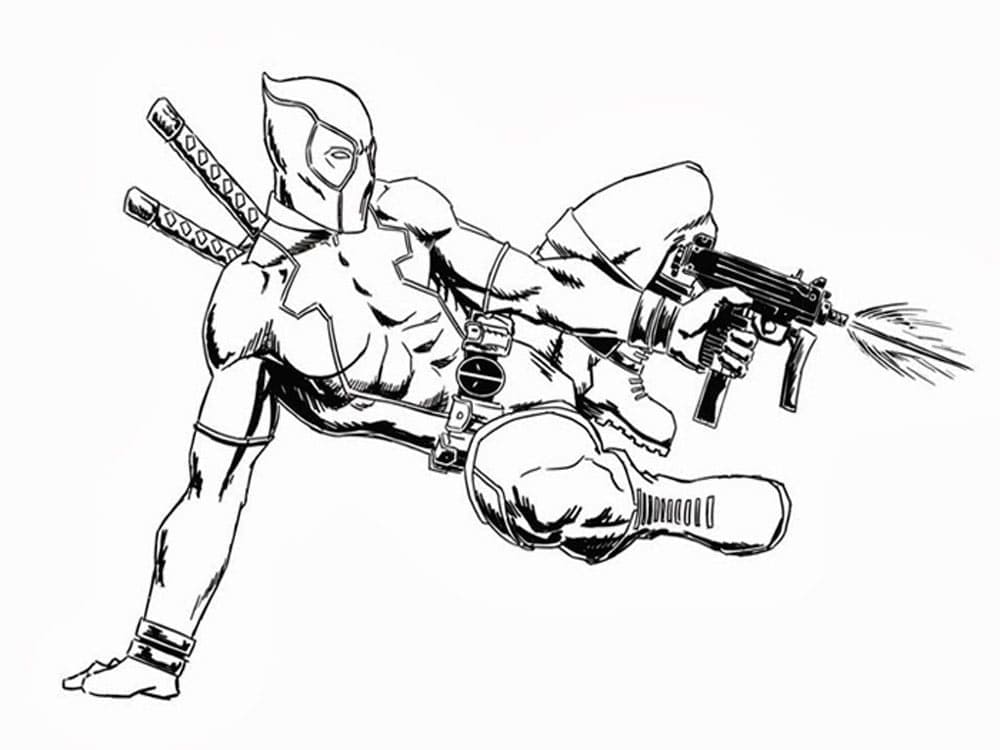 Bojanke Slika Deadpool