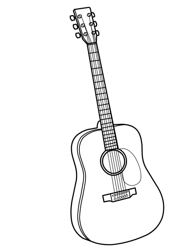 Bojanke Slika Gitara besplatno