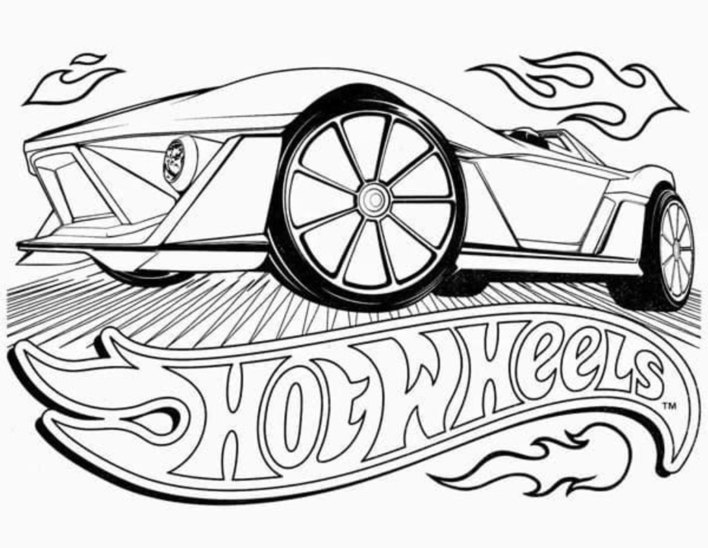 Bojanke Slika Hot Wheels lako