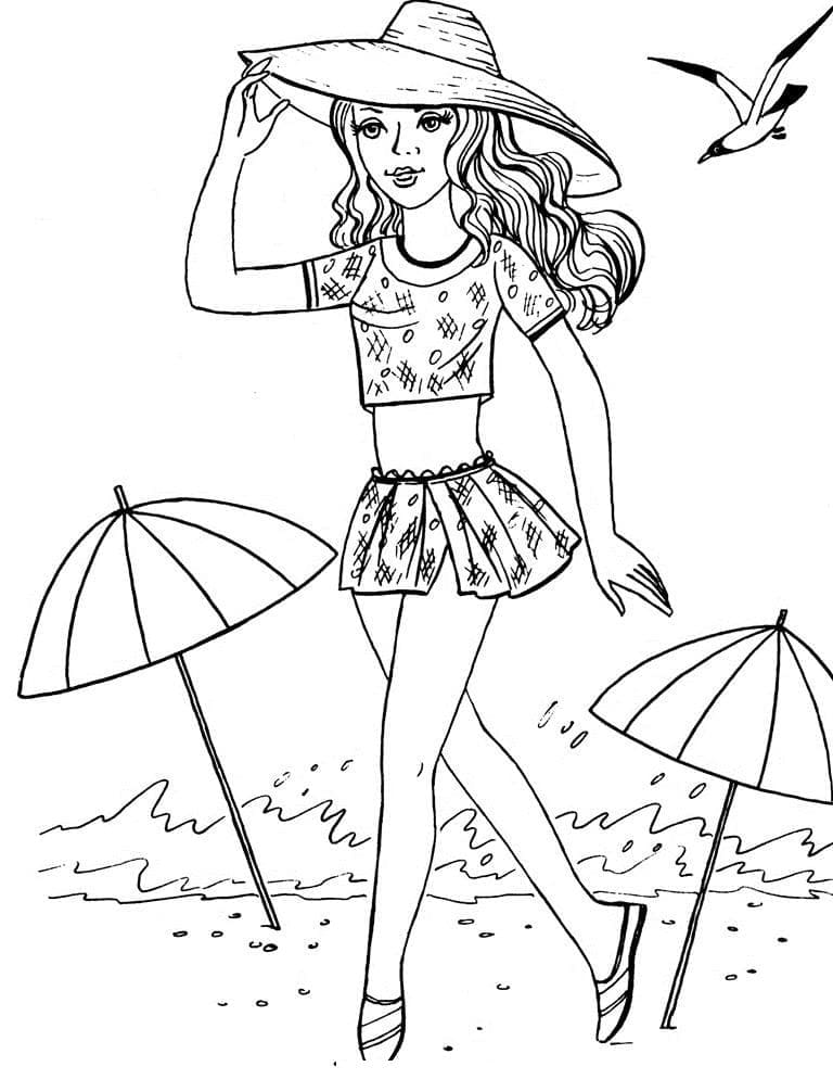 Slika Plaža za ispis coloring page