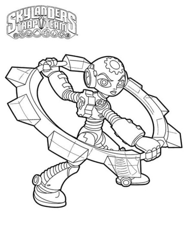 Bojanke Slika Skylanders lako
